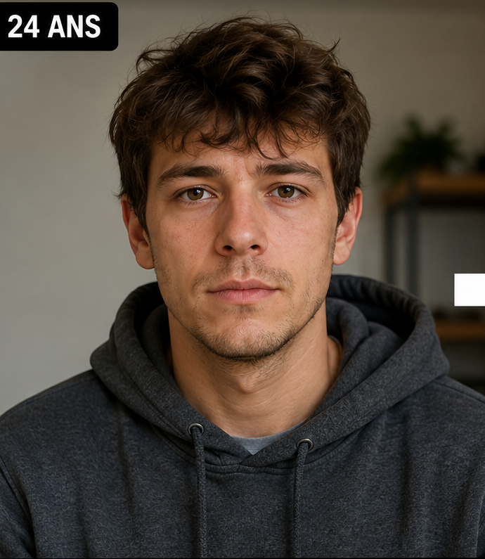 Original portrait before AI age progression
